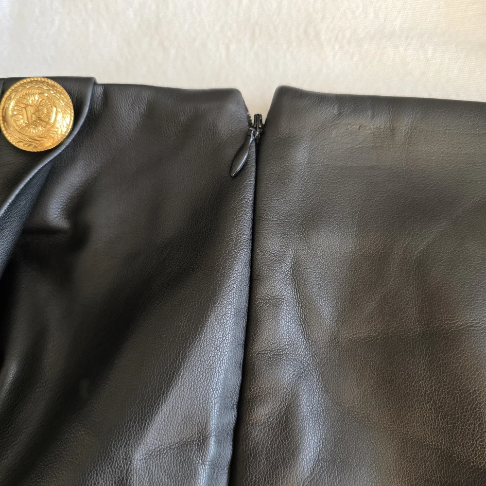 Bishop+Young Vegan Leather Wrap Pencil Skirt Slit Sculpting High Rise It Girl Sm - Picture 7 of 13